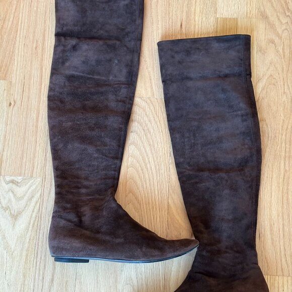 Sigerson Morrison Over the Knee Suede Boots - Picture 1 of 4